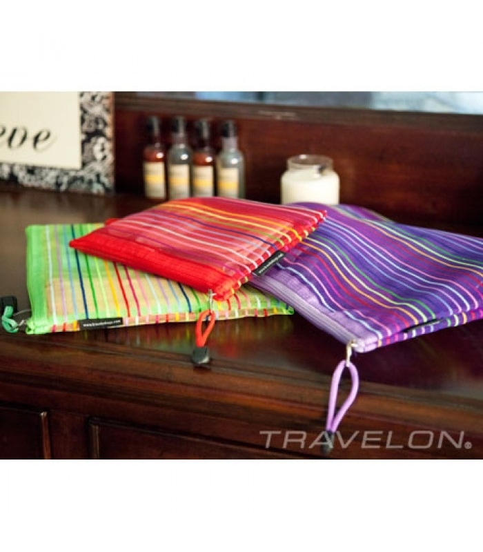 ארגונית אכסון SET OF 3 MESH POUCHES