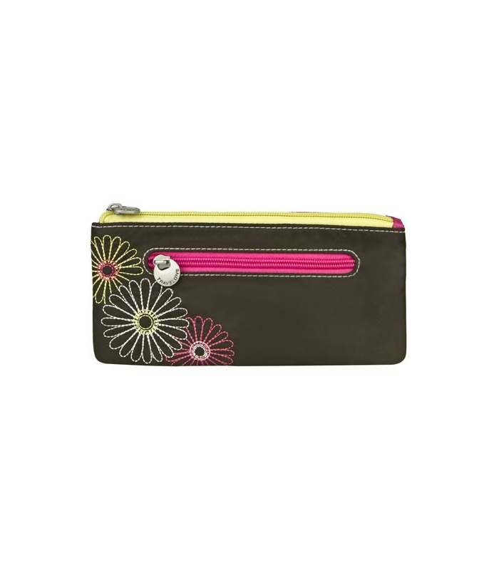 ארנק נשים SAFE ID DAISY DOUBLE ZIP CLUTCH WALLET