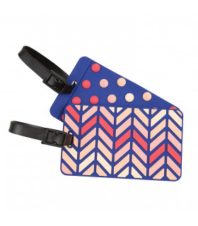 סט 2 תגי זיהוי  SET OF 2 Luggage Tags - Sunset Fades