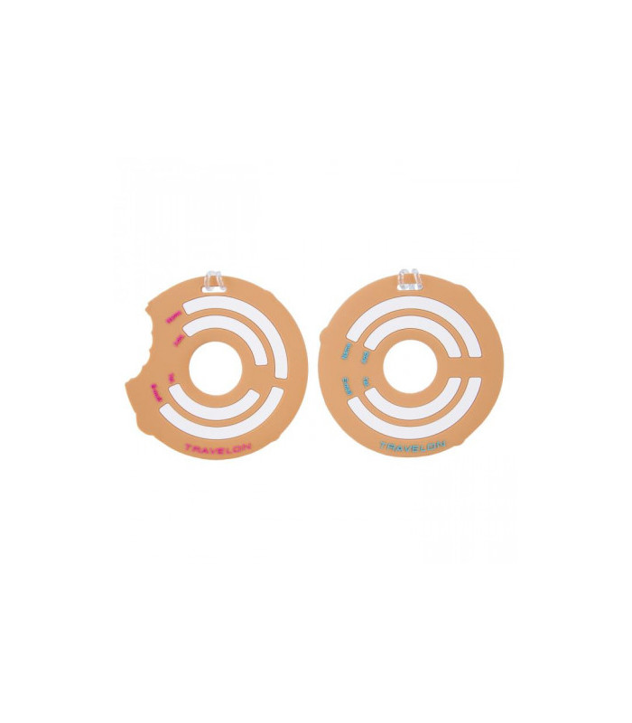 סט 2 תגי זיהוי גדולים Oversized Luggage Tags - Doughnuts