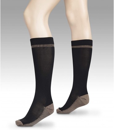 גרבי טיסה עם סיב נחושת M Compress Socks