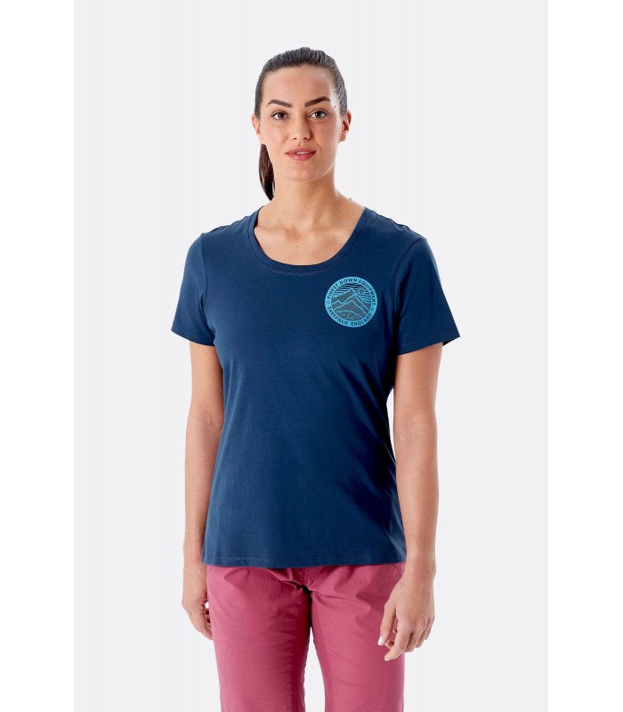 חולצת טי שרט קצרה לנשים כותנה אורגנית Stance 3 Peaks Tee