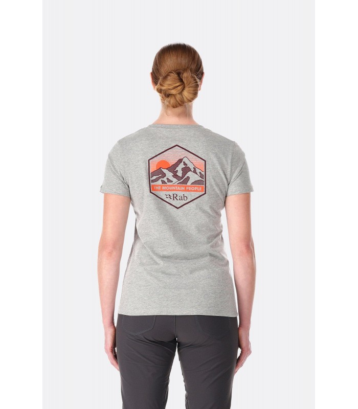 חולצת טי שרט קצרה מכותנה לנשים Stance Mountain Tee