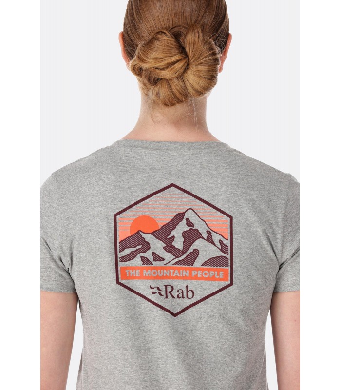 חולצת טי שרט קצרה מכותנה לנשים Stance Mountain Tee