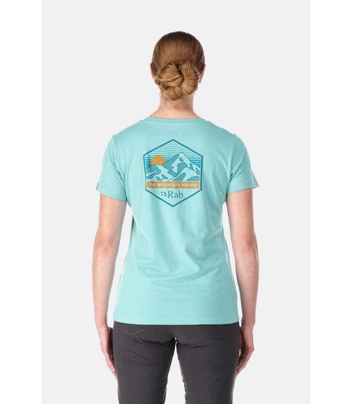 חולצת טי שרט קצרה מכותנה לנשים Stance Mountain Tee