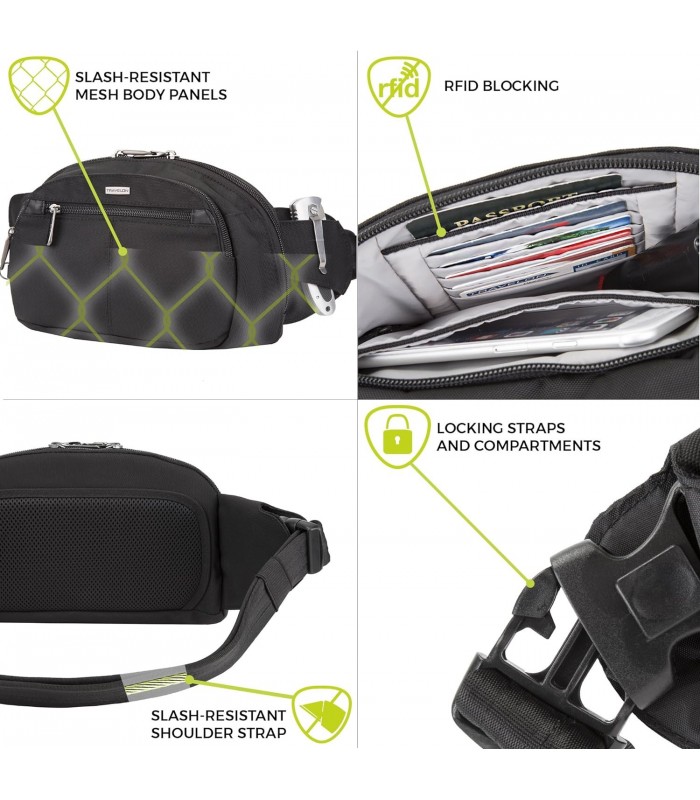 פאוץ' נגד גניבות עם נרתיק אקדח Anti-Theft Concealed Carry