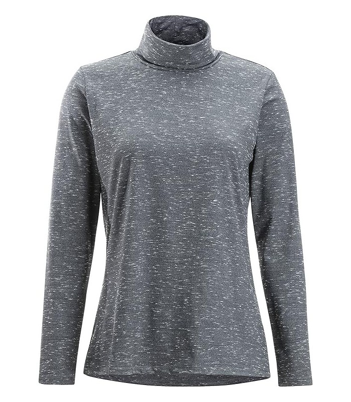 חולצת גולף שרוול ארוך לנשים Wanderlux Marl Turtleneck