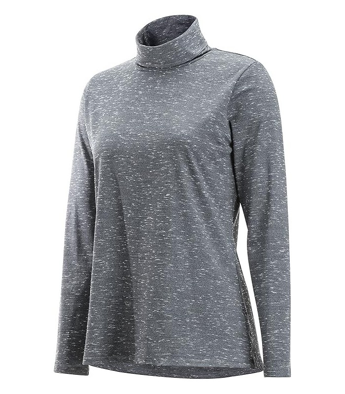 חולצת גולף שרוול ארוך לנשים Wanderlux Marl Turtleneck