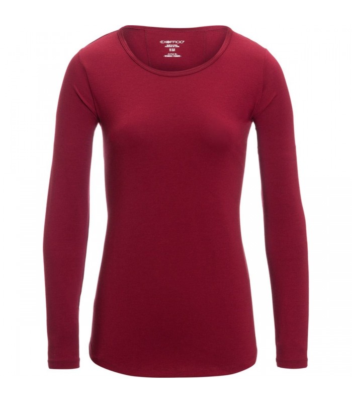 חולצת טי שרט שרוול ארוך לנשים Wanderlux Scoop Neck