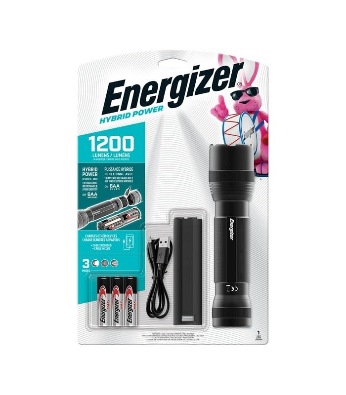 פנס יד טקטי היבירדי Energizer 1200 Lumens