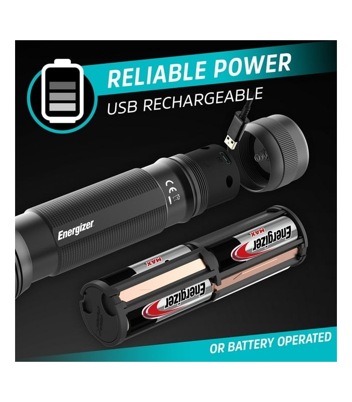 פנס יד טקטי היבירדי Energizer 1200 Lumens