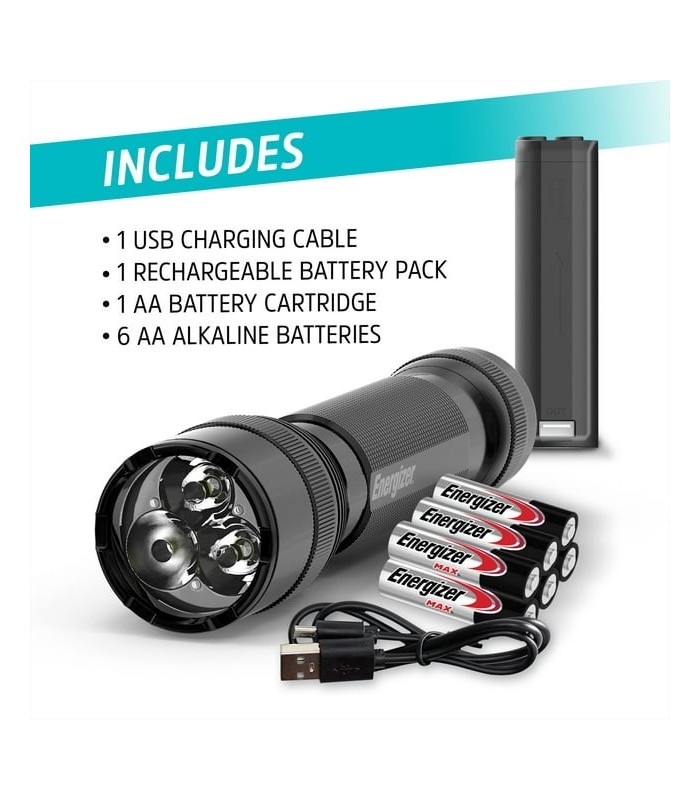 פנס יד טקטי היבירדי Energizer 1200 Lumens