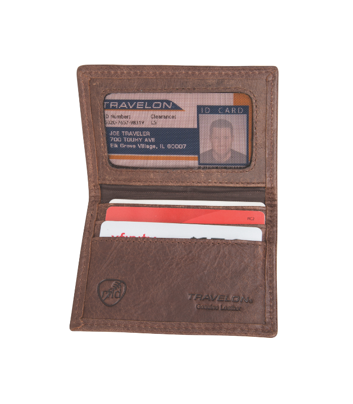 ארנק Travelon RFID Blocking Classic Card Case