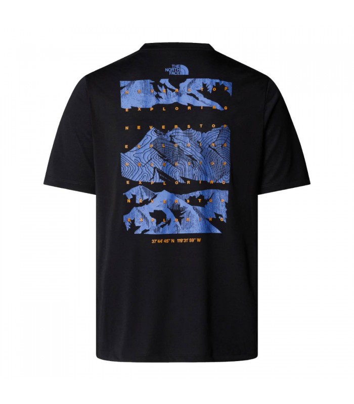 חולצת טי שירט קצרה לגברים Foundation Mountains Faces חדש