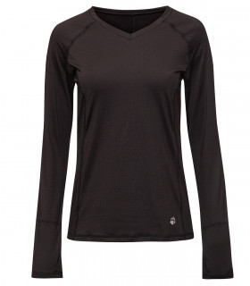 חולצה תרמית עבה עם צווארון V לנשים L4