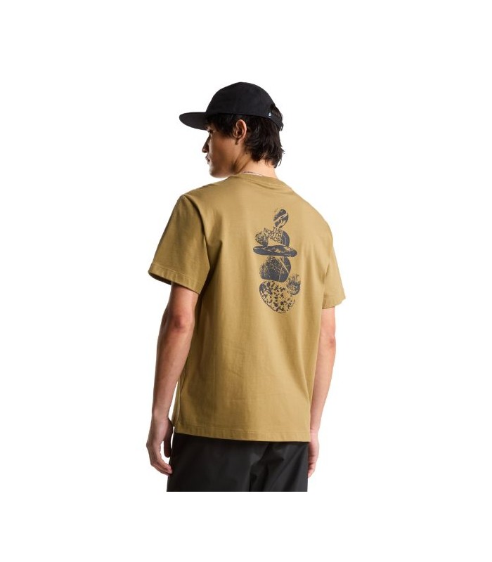 חולצת טי שרוול קצר לגברים Stones Relaxed Graphic (חדש)