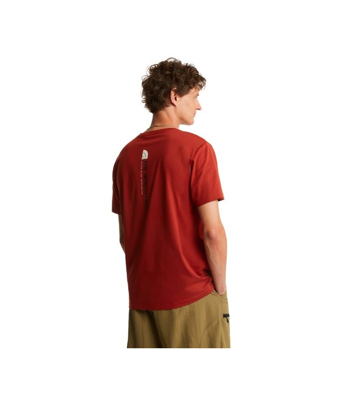 חולצת טי שרוול קצר לגברים Vertical Regular Graphic (חדש)