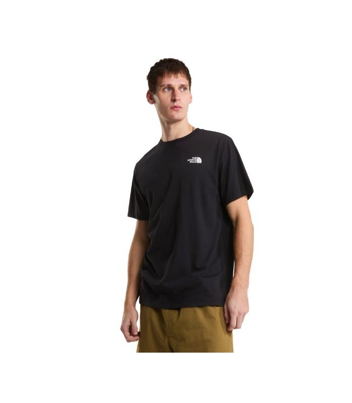 חולצת טי שרוול קצר לגברים Vertical Regular Graphic (חדש)