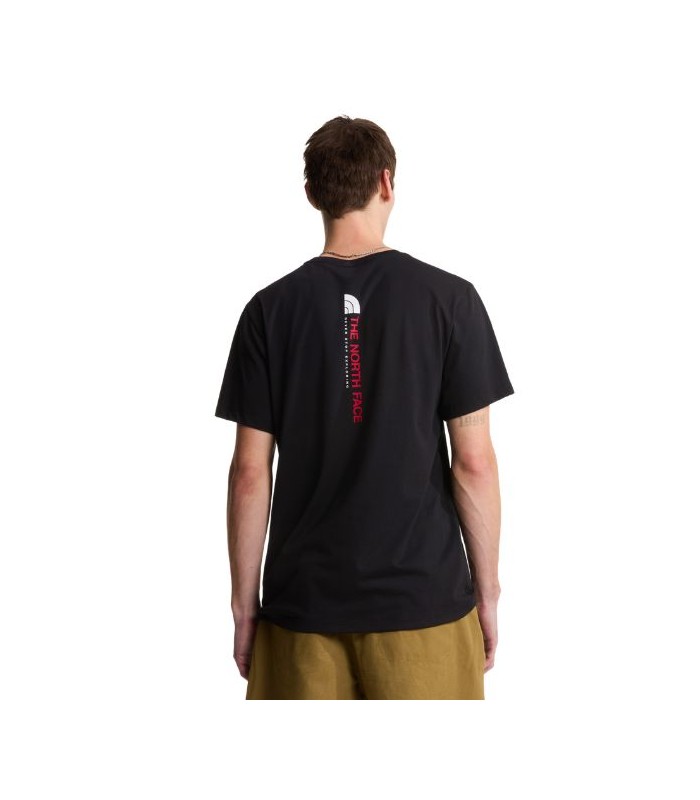 חולצת טי שרוול קצר לגברים Vertical Regular Graphic (חדש)