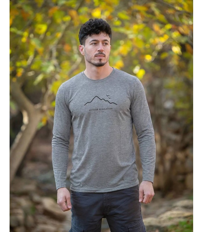 חולצת ארוכה עם הדפס גברים Outdoor Revolution דגם Austin