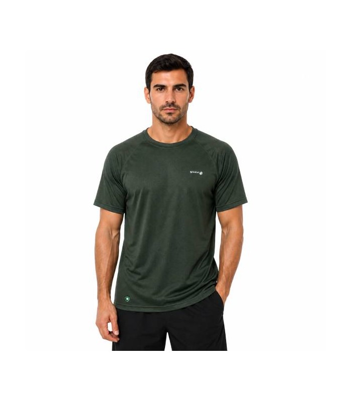 חולצת טי-שרט שרוול קצר מנדפת לגברים Amazonas Mosquito Repellent צבע ירוק