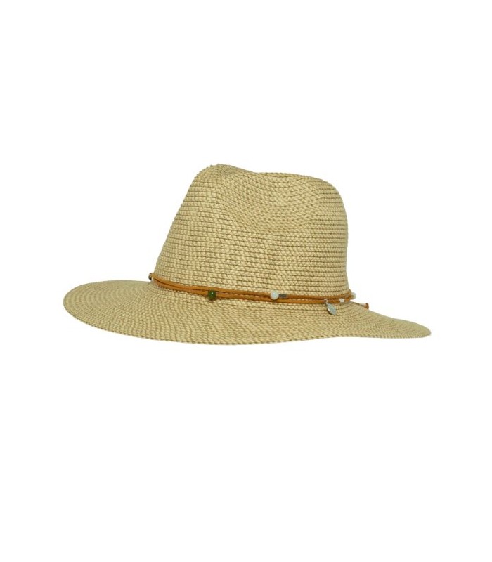 כובע קיץ רחב שוליים מאוורר Wanderlust Fedora (חדש)