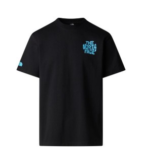חולצת טי שרט שרוול קצר לגברים Drip Logo Relaxed Tee Graphic (חדש)