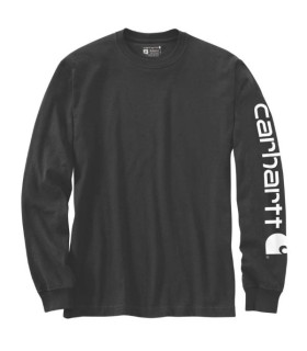 חולצת שרוול ארוך לגברים בייסיק לוגו Carhartt