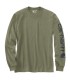 חולצת שרוול ארוך לגברים בייסיק לוגו Carhartt