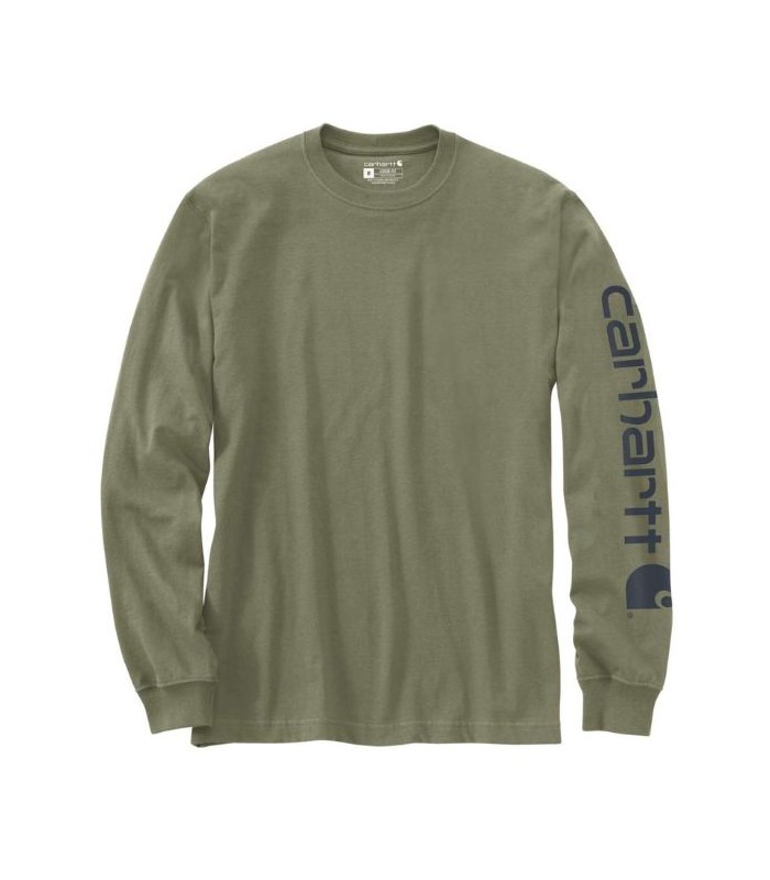 חולצת שרוול ארוך לגברים בייסיק לוגו Carhartt