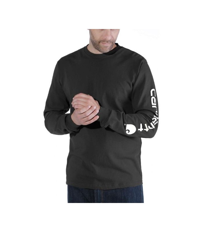 חולצת שרוול ארוך לגברים בייסיק לוגו Carhartt