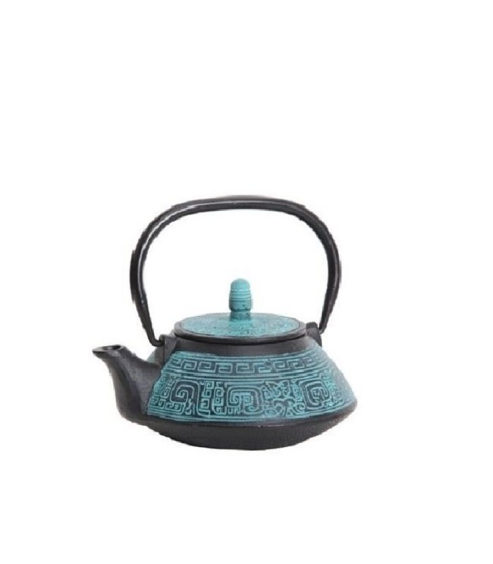 קומקום יפני מברזל יצוק 1 ליטר Guro Terracota