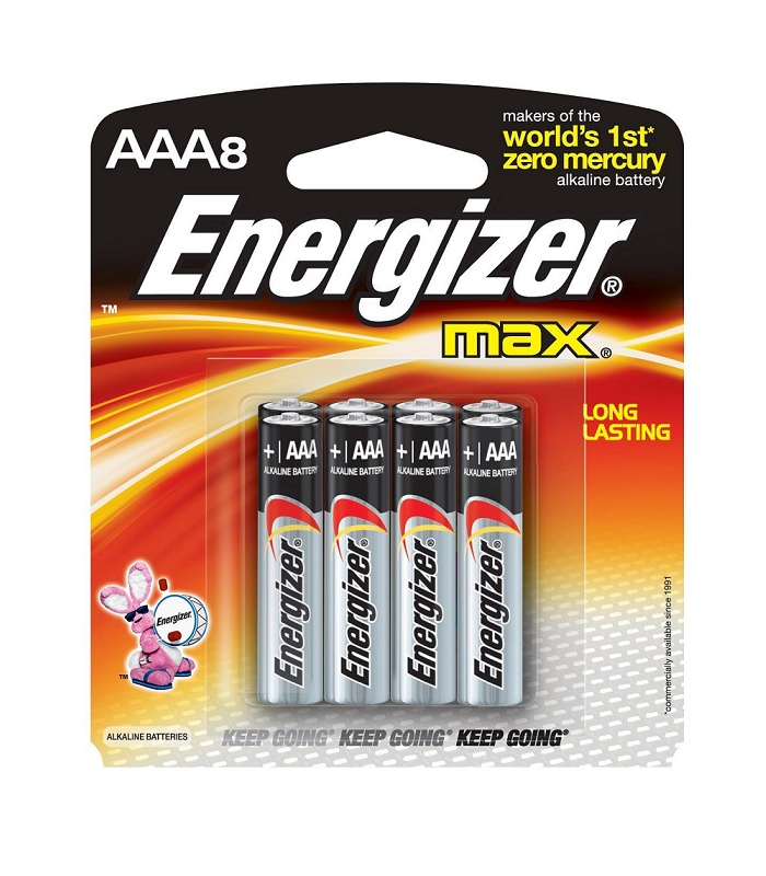 בליסטר סוללות 8 יח  ENERGIZER 1.5V ,AAA